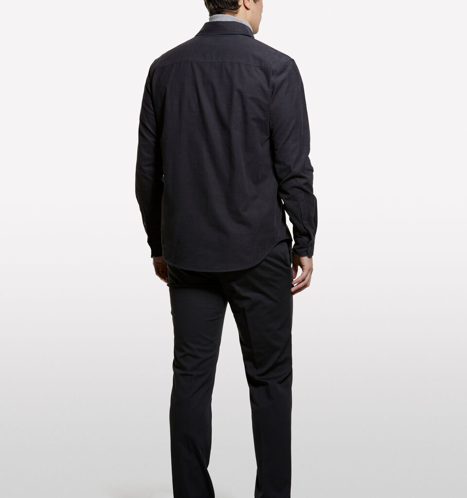 Dark gray corduroy shirt - men's regular fit shirts - Dark Gray | Sisley image number 2